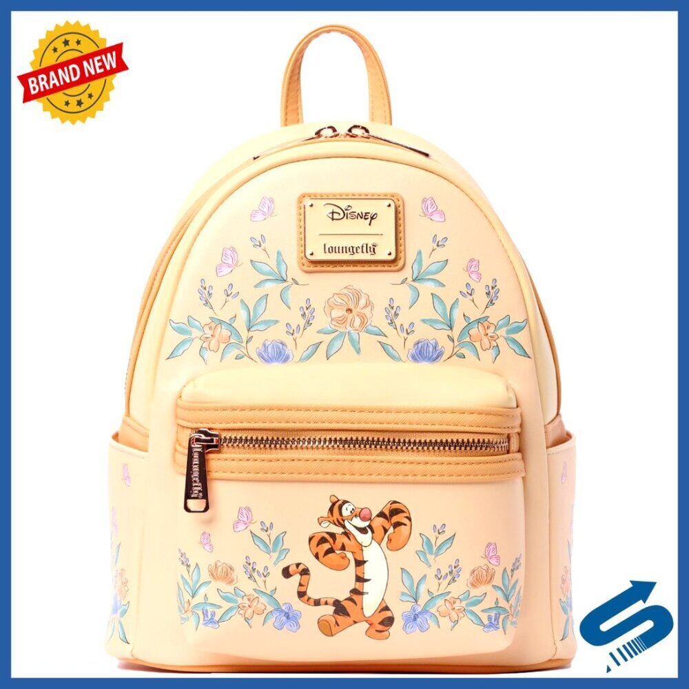 Mini Backpack Floral Print Adjustable Straps Faux Leather Chic Y2K Style